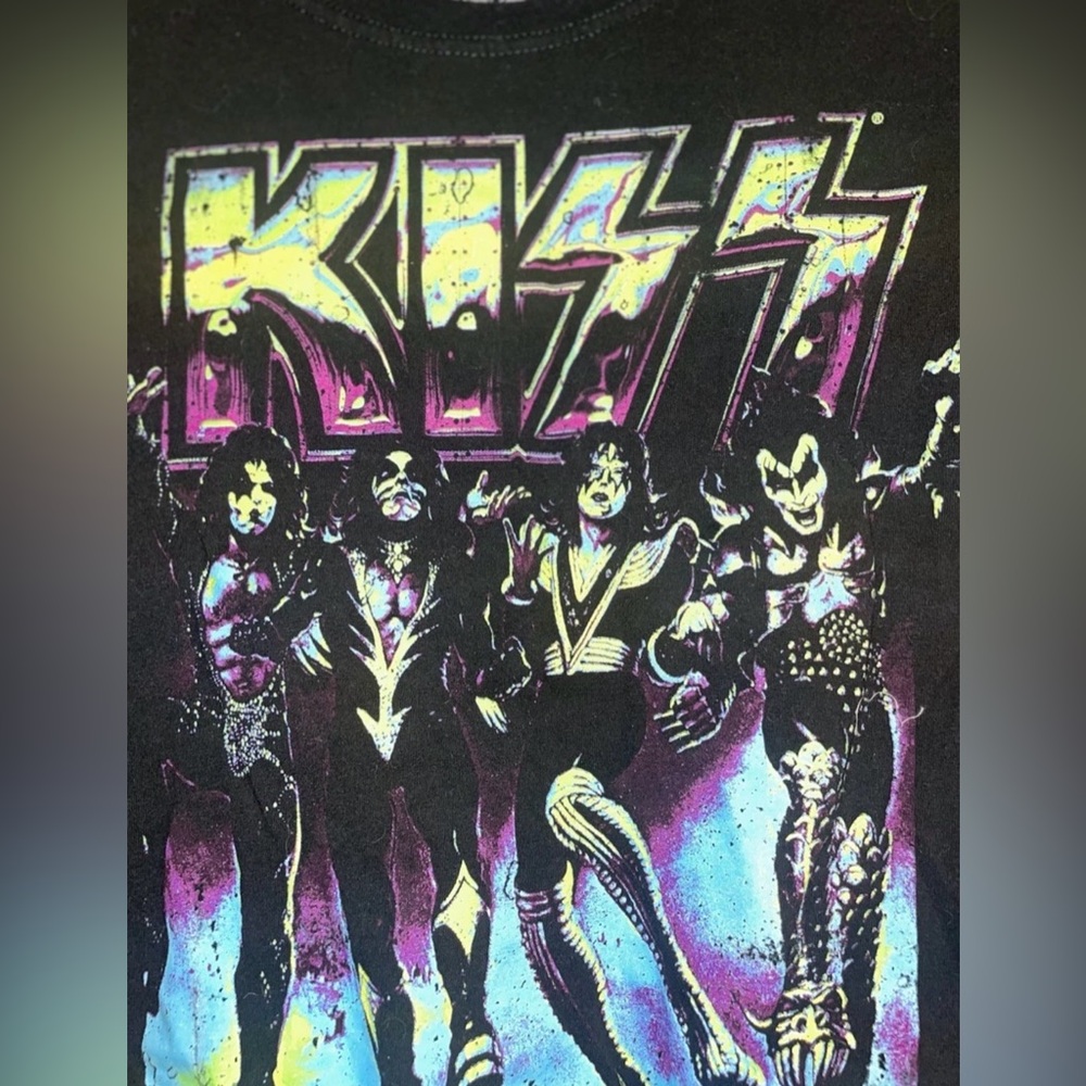 KISS men’s Graphic T-Shirt - Black